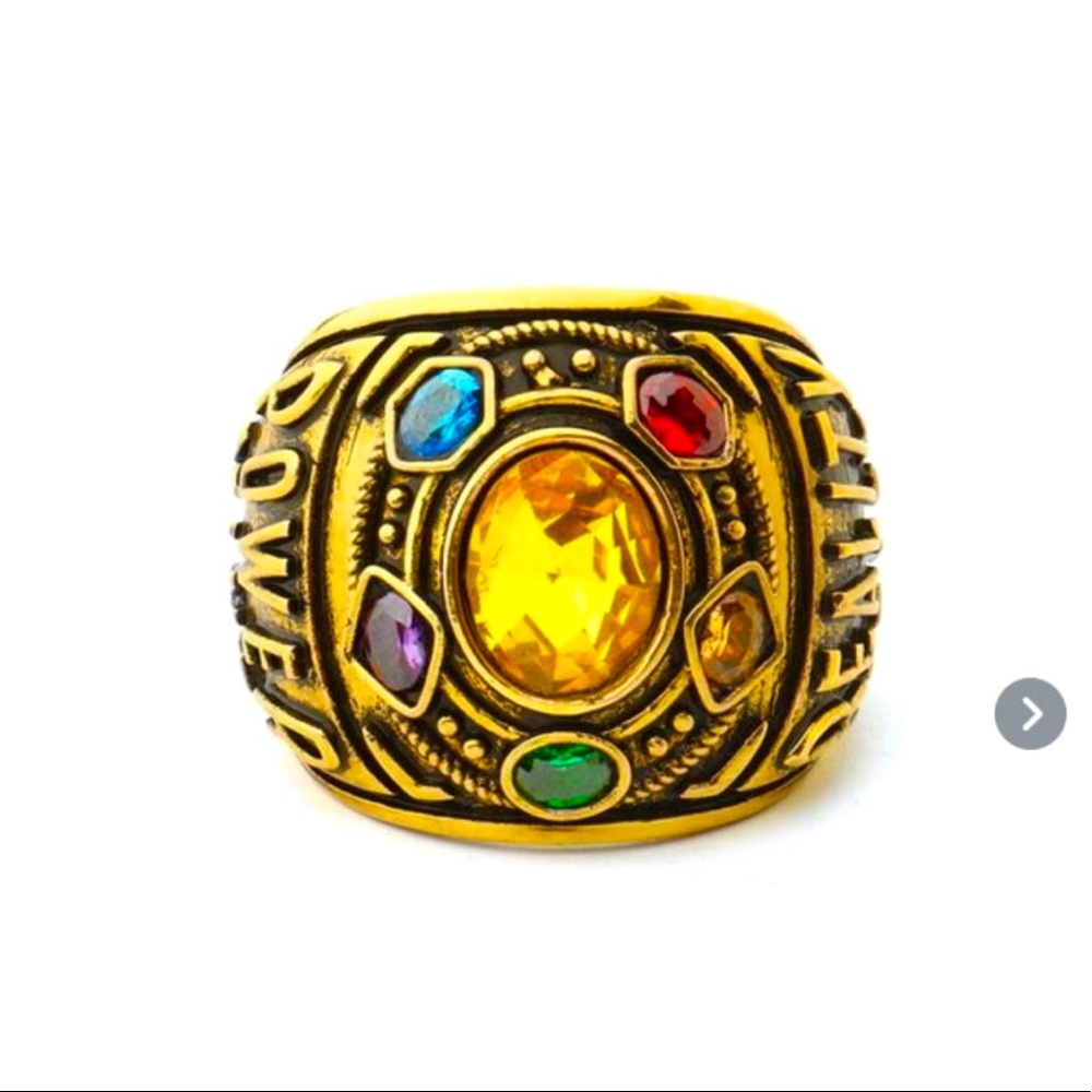 Golden Thanos Marvel infinity gauntlet ring